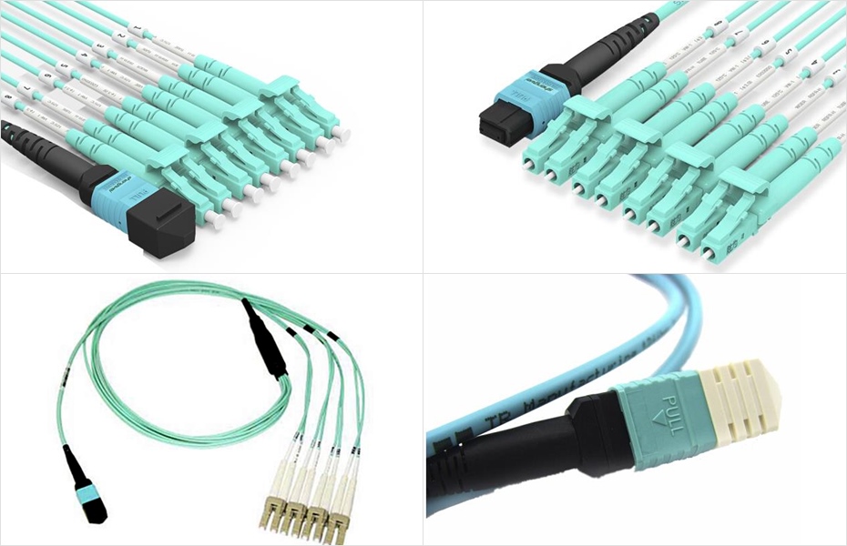 MPO-LC8芯光纖跳線展示