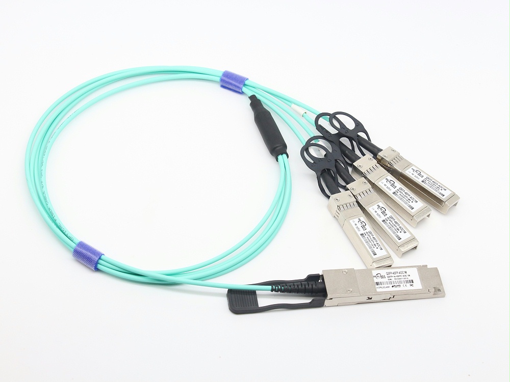 40G QSFP+轉(zhuǎn)10G SFP+ AOC