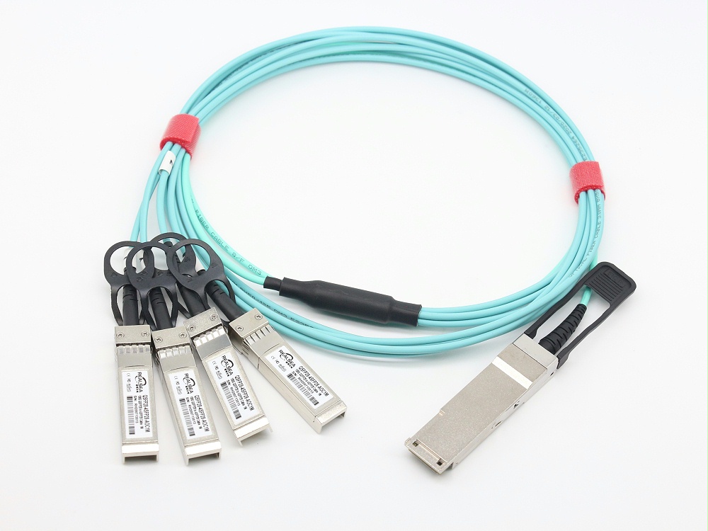 100G QSFP28 轉(zhuǎn) 25G SFP28 AOC QSFP28 to SFP28