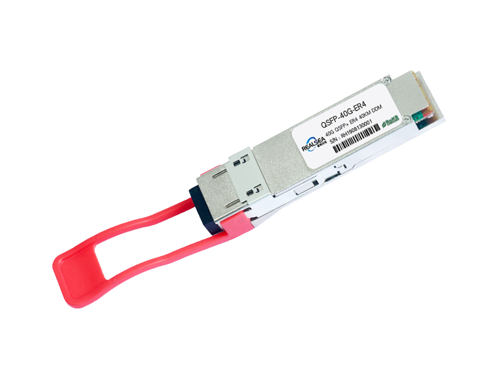 40G光模塊QSFP+單模雙芯40KM雙LC接口1550nm帶DDM QSFP-40G-ER4