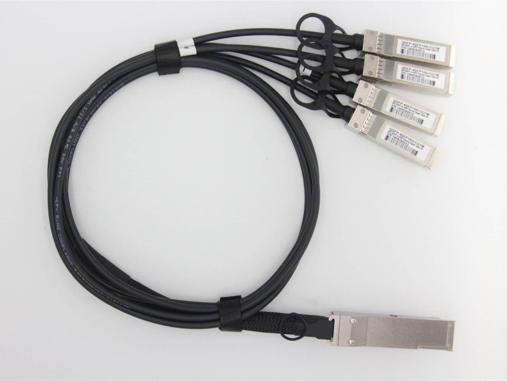 40G QSFP+ 轉(zhuǎn)4SFP+ DAC無源銅纜