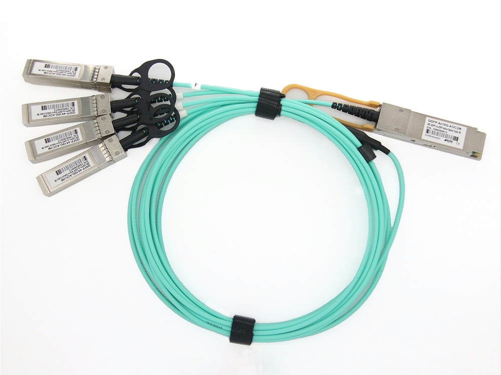 40G QSFP+ 轉(zhuǎn)4SFP+ AOC有源光纜