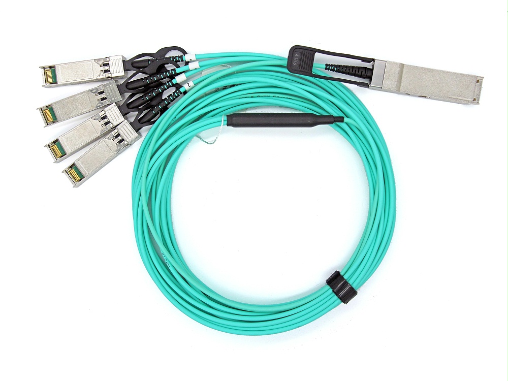 100G QSFP28 轉(zhuǎn)4SFP28 AOC有源光纜 100G QSFP28 轉(zhuǎn)4SFP28 AOC有源光纜
