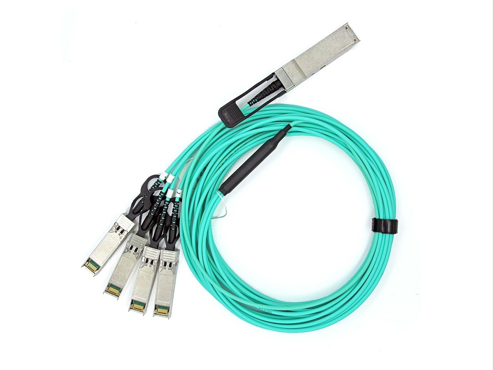 100G QSFP28 轉(zhuǎn)4SFP28 AOC有源光纜 100G QSFP28 轉(zhuǎn)4SFP28 AOC有源光纜